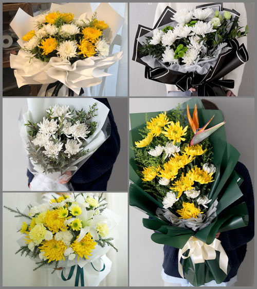 广东梅州市丰顺县汤坑镇白事花束代送